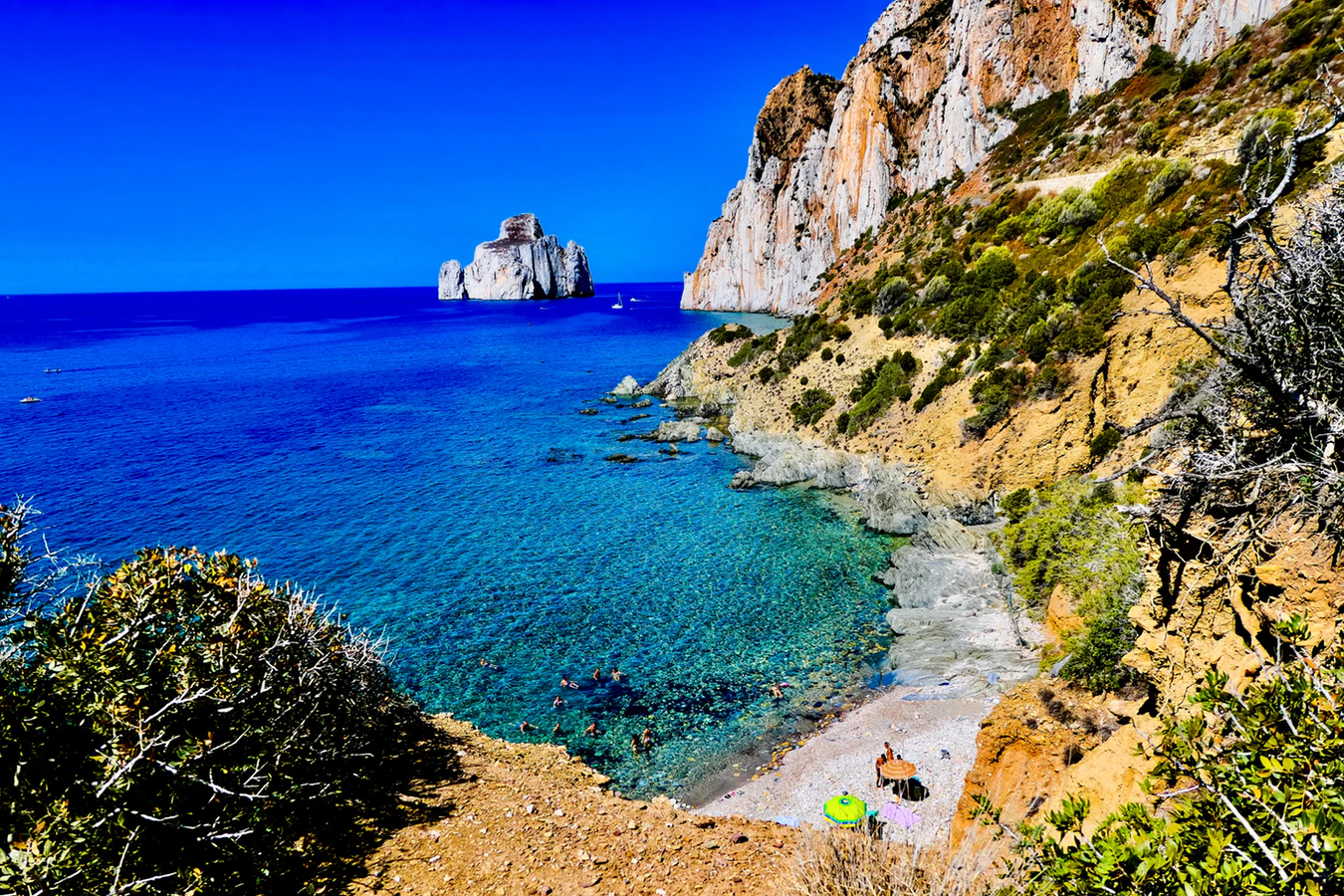 Stranden tijdens een rondreis op Sardinie