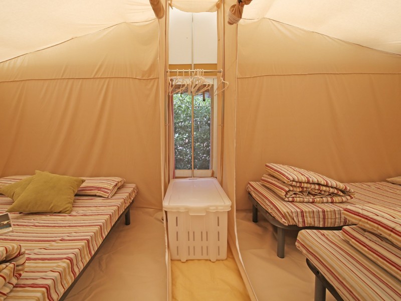 Accommodatie Glamptent slaapkamers