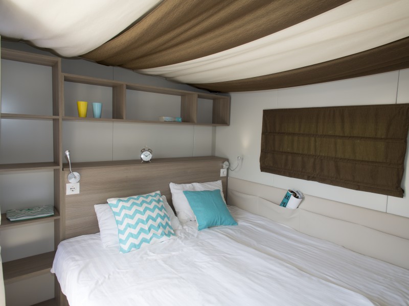 Accommodatie hybridlodge clever slaapkamer